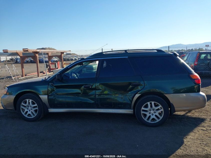 2000 Subaru Outback VIN: 4S3BH6755Y7610131 Lot: 43401221