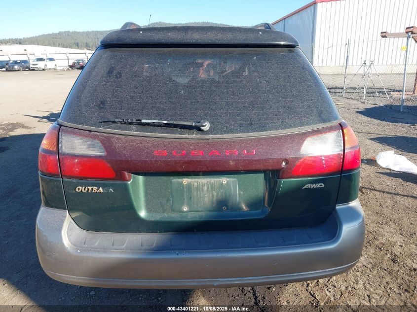2000 Subaru Outback VIN: 4S3BH6755Y7610131 Lot: 43401221