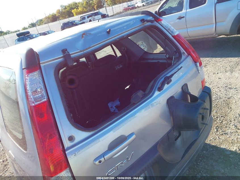 2006 Honda Cr-V Lx VIN: JHLRD78506C057314 Lot: 43401300