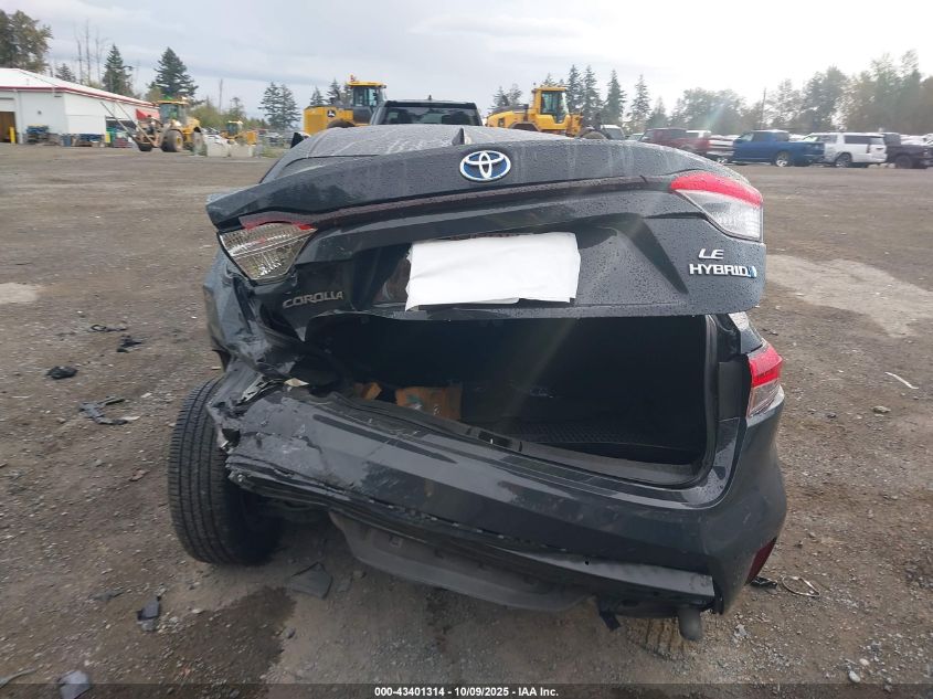 2023 Toyota Corolla Hybrid Le VIN: JTDBCMFE9P3022338 Lot: 43401314