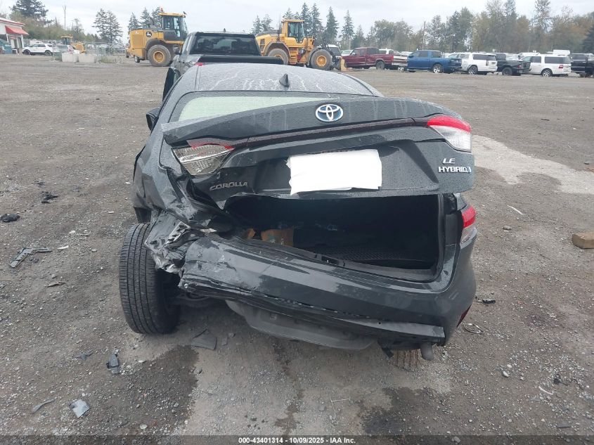 2023 Toyota Corolla Hybrid Le VIN: JTDBCMFE9P3022338 Lot: 43401314