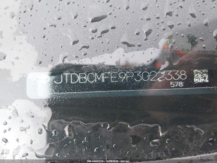 2023 Toyota Corolla Hybrid Le VIN: JTDBCMFE9P3022338 Lot: 43401314