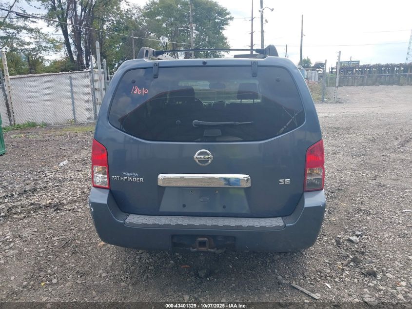 2006 Nissan Pathfinder Se VIN: 5N1AR18W06C665296 Lot: 43401329