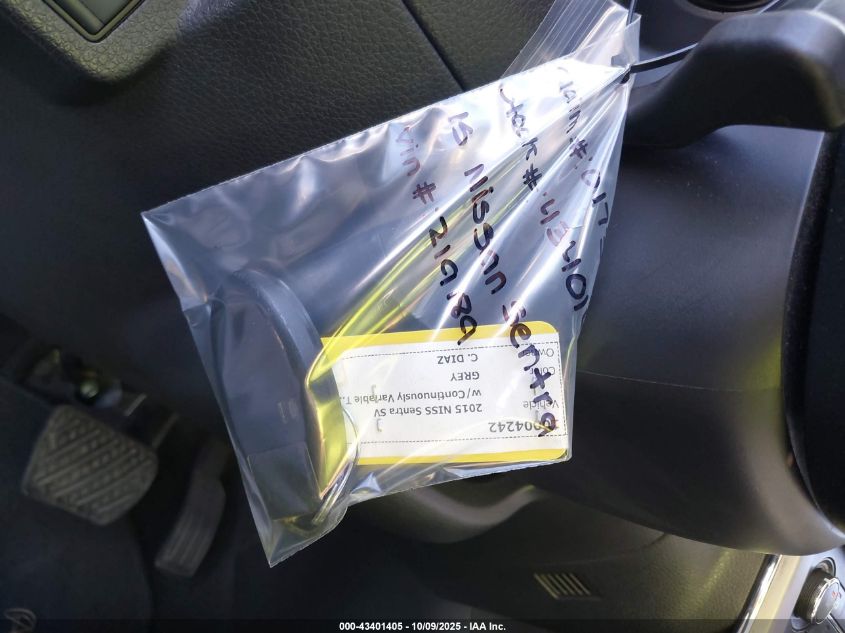 2015 Nissan Sentra Sv VIN: 3N1AB7AP4FY219189 Lot: 43401405