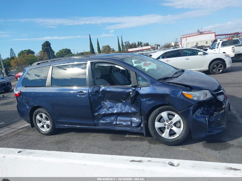 2020 Toyota Sienna Le VIN: 5TDKZ3DC4LS075208 Lot: 43401411