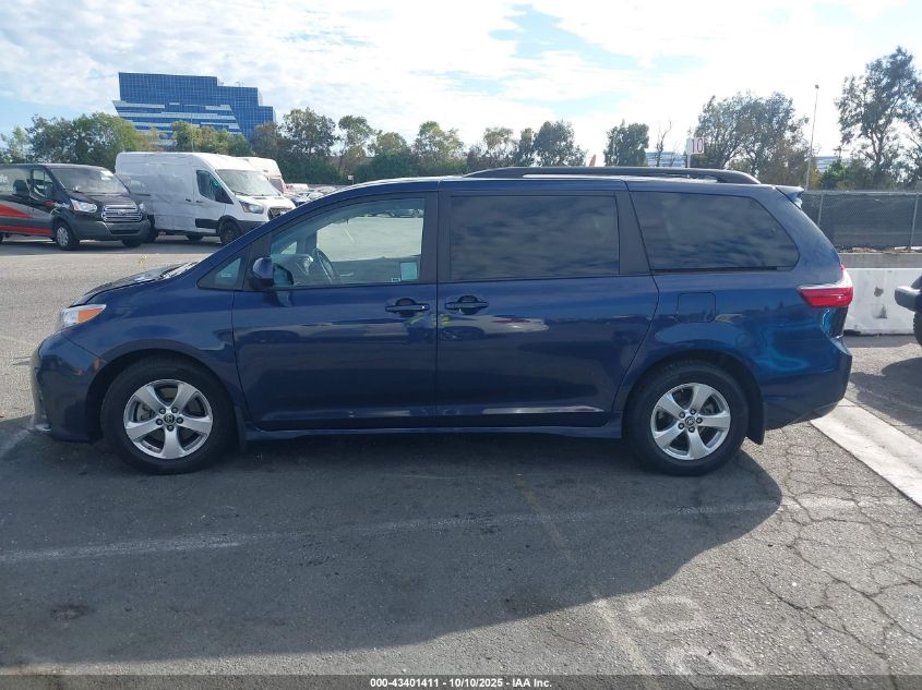 2020 Toyota Sienna Le VIN: 5TDKZ3DC4LS075208 Lot: 43401411