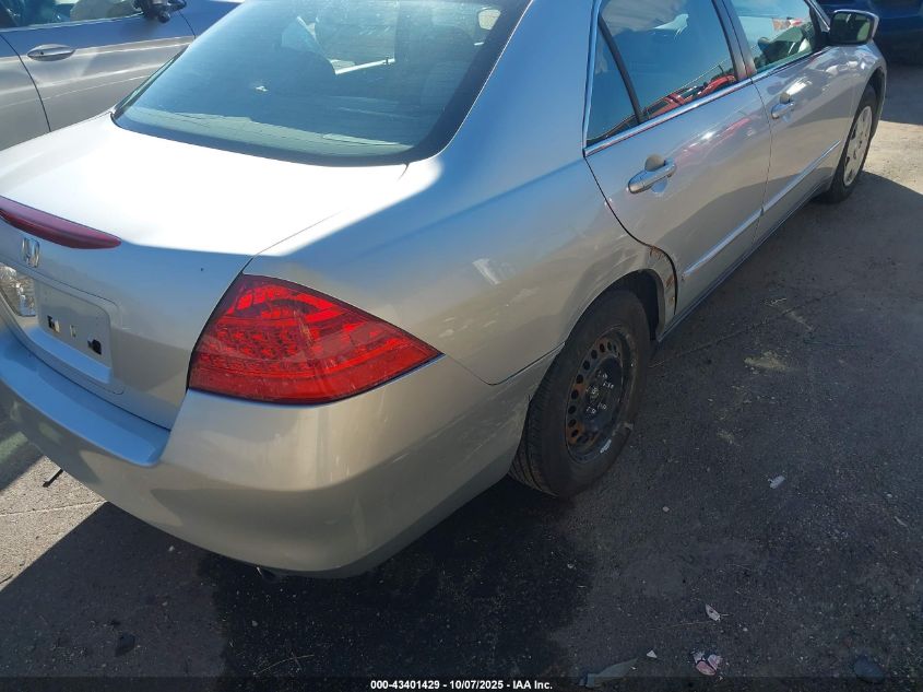 2007 Honda Accord 2.4 Lx VIN: 1HGCM56487A070392 Lot: 43401429