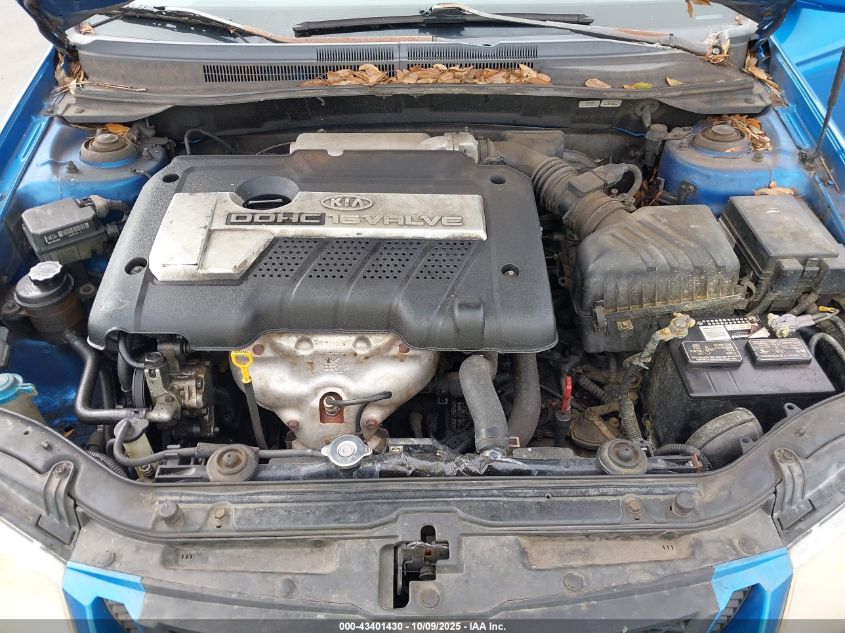 2005 Kia Spectra5 VIN: KNAFE161255089076 Lot: 43401430