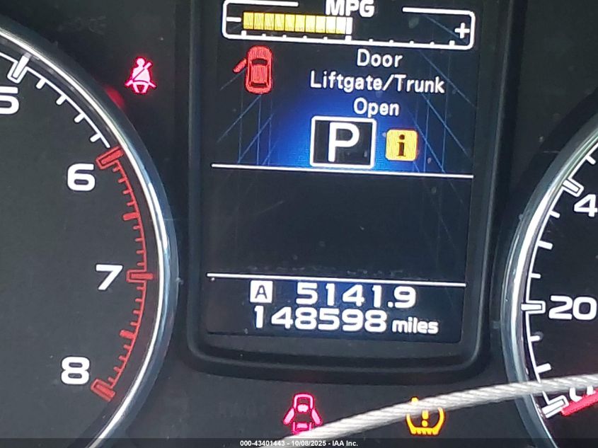 2014 Subaru Outback 2.5I Limited VIN: 4S4BRBNC4E3253322 Lot: 43401443