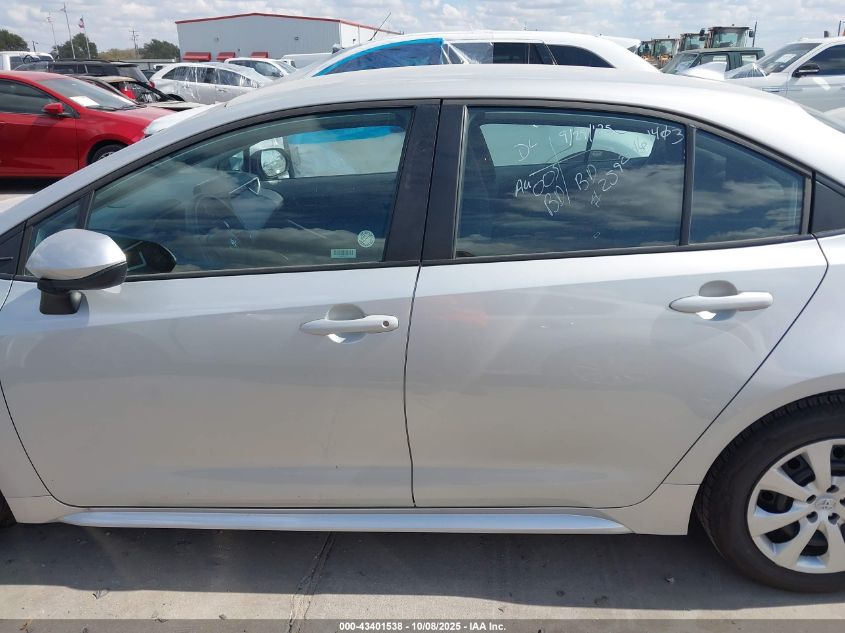 2025 Toyota Corolla Le VIN: 5YFB4MDE7SP302596 Lot: 43401538