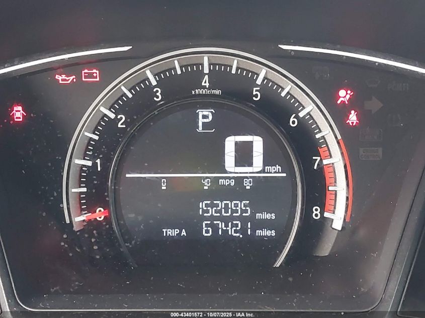 2017 Honda Civic Lx VIN: 19XFC2F55HE217921 Lot: 43401572