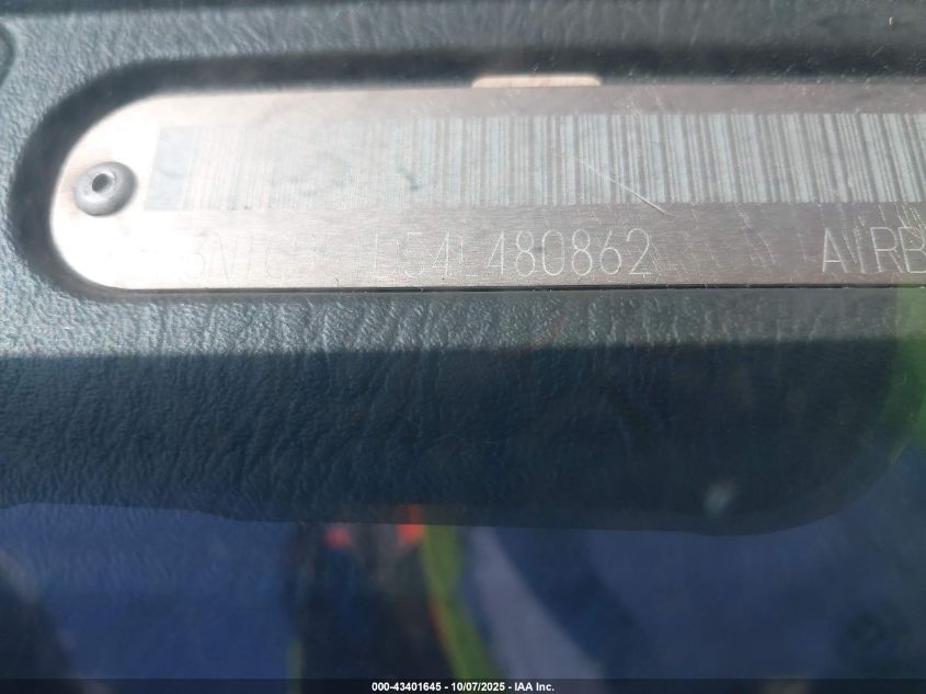 2004 Nissan Sentra 1.8S VIN: 3N1CB51D54L480862 Lot: 43401645