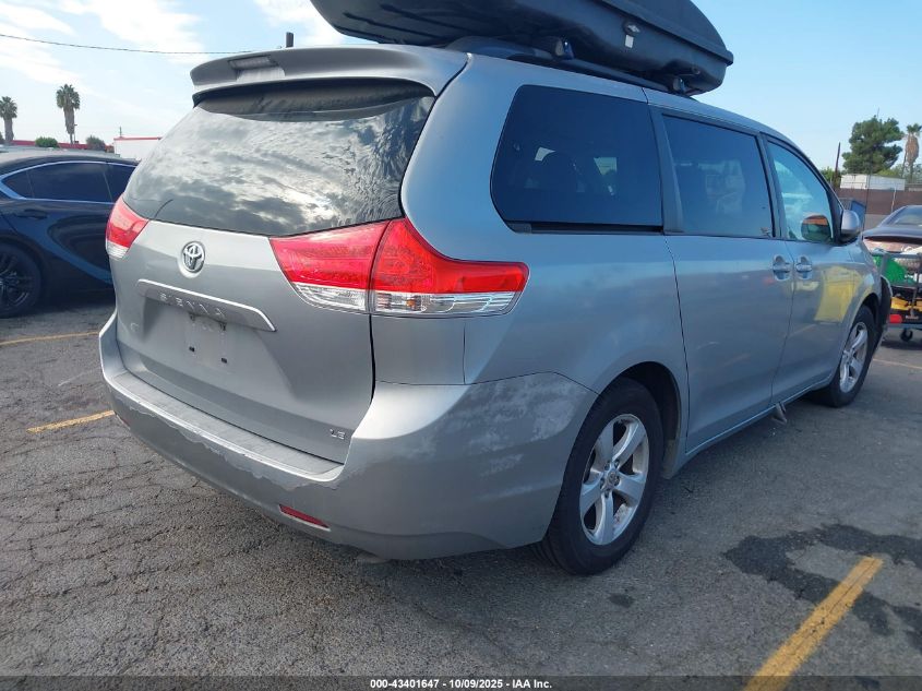 2011 Toyota Sienna Le V6 VIN: 5TDKK3DC7BS102212 Lot: 43401647