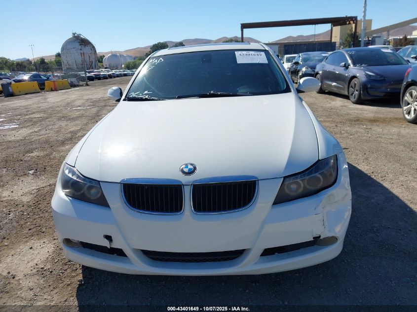 2007 BMW 328I VIN: WBAVA33527PG53300 Lot: 43401649