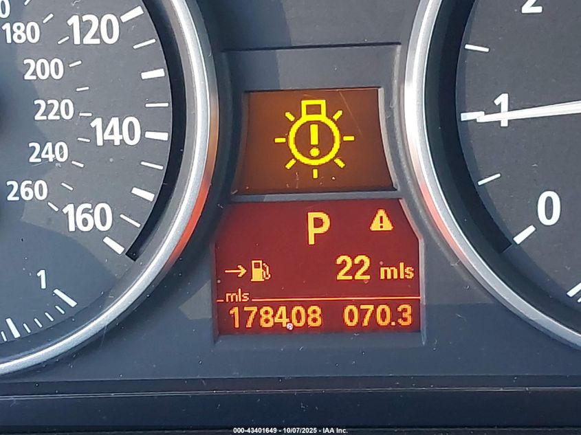 2007 BMW 328I VIN: WBAVA33527PG53300 Lot: 43401649