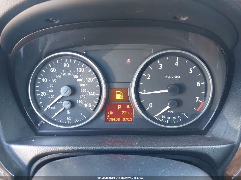 2007 BMW 328I VIN: WBAVA33527PG53300 Lot: 43401649