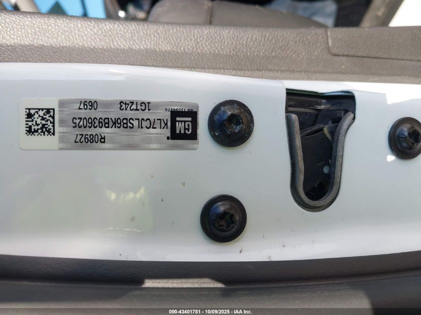 2019 Chevrolet Trax Lt VIN: KL7CJLSB6KB936025 Lot: 43401781