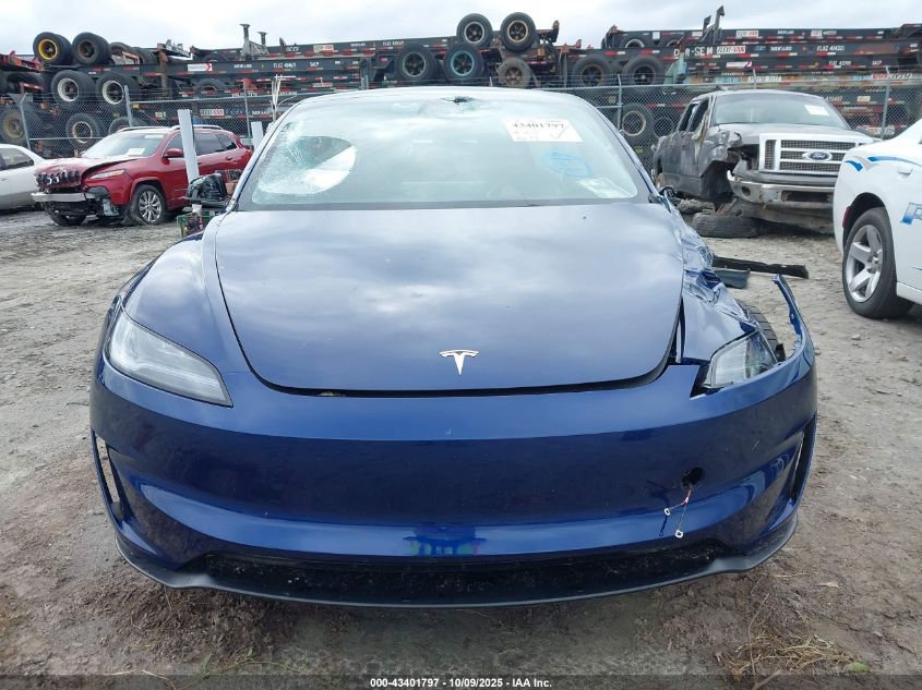 2024 Tesla Model 3 Performance All-Wheel Drive VIN: 5YJ3E1ET1RF826393 Lot: 43401797