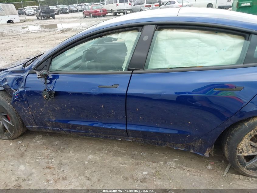 2024 Tesla Model 3 Performance All-Wheel Drive VIN: 5YJ3E1ET1RF826393 Lot: 43401797