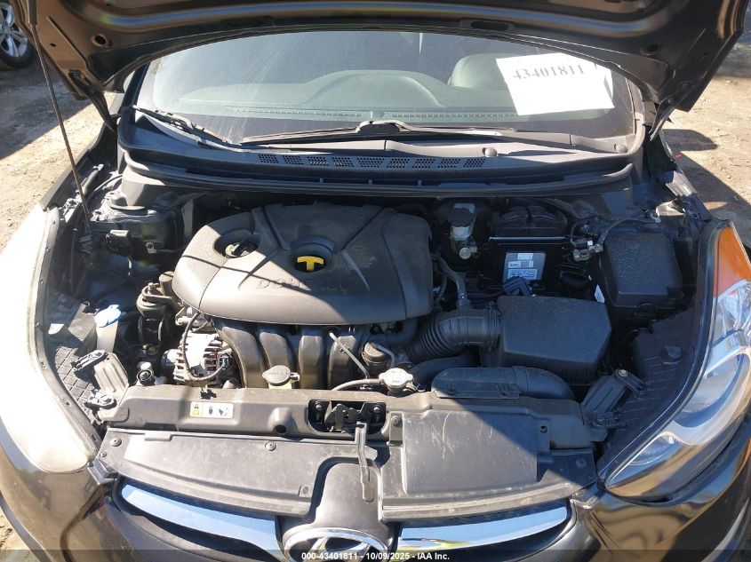 2013 Hyundai Elantra Gls VIN: 5NPDH4AE0DH394796 Lot: 43401811