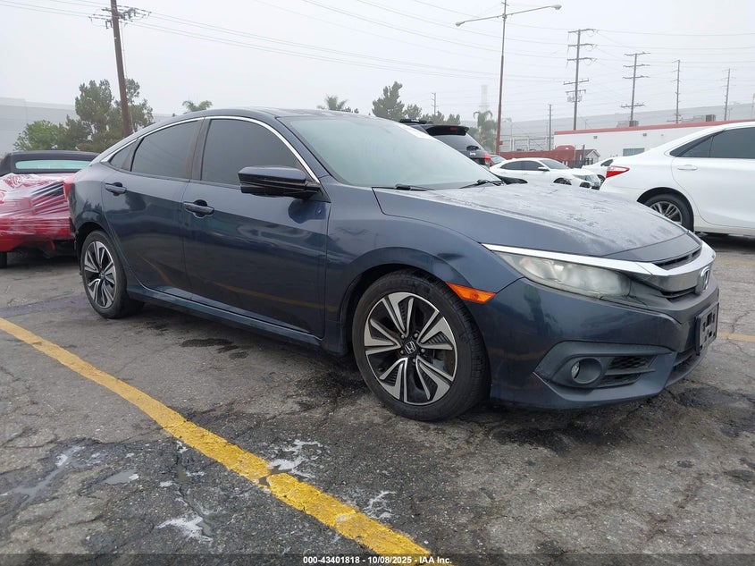 2017 Honda Civic 1.5 Ex-T Blue Lot 111043401818 Vin 2HGFC1F35HH652579