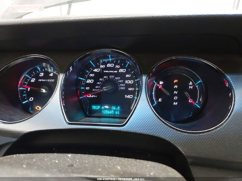 2011 Ford Taurus Sel VIN: 1FAHP2HW1BG137824 Lot: 43401932