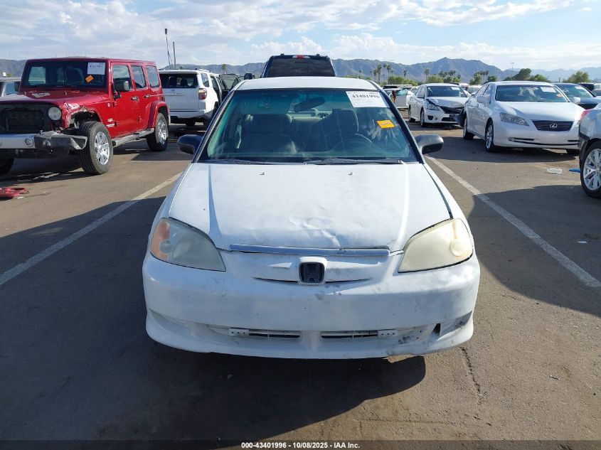 2001 Honda Civic Lx VIN: 2HGES16561H514667 Lot: 43401996