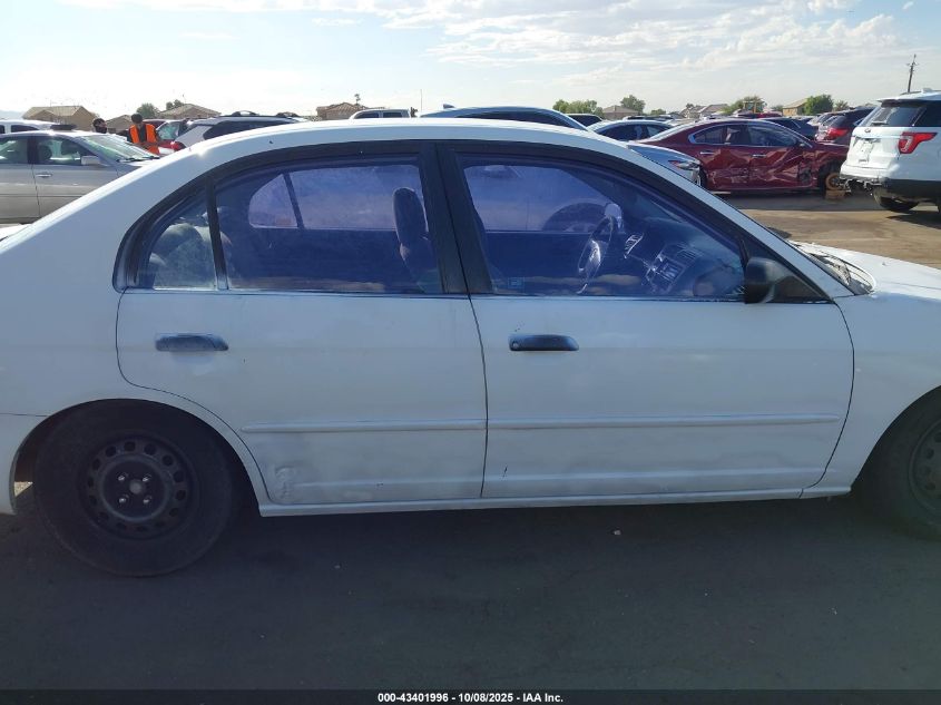 2001 Honda Civic Lx VIN: 2HGES16561H514667 Lot: 43401996