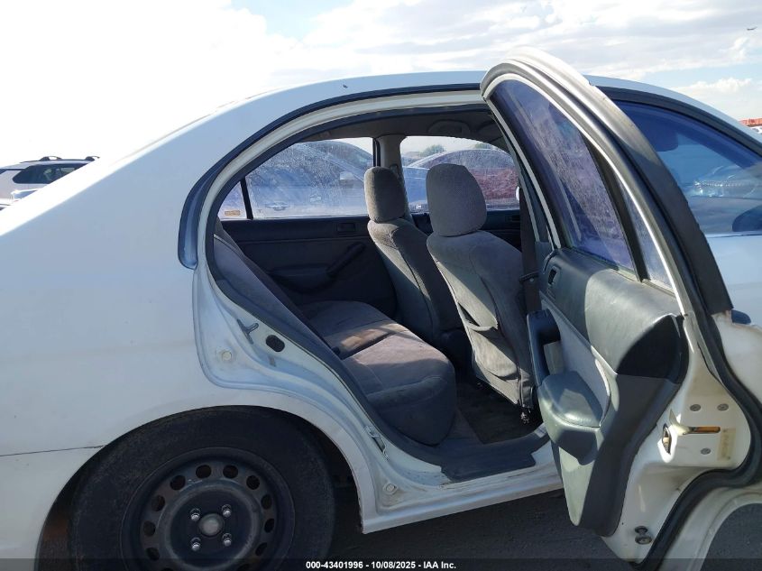 2001 Honda Civic Lx VIN: 2HGES16561H514667 Lot: 43401996