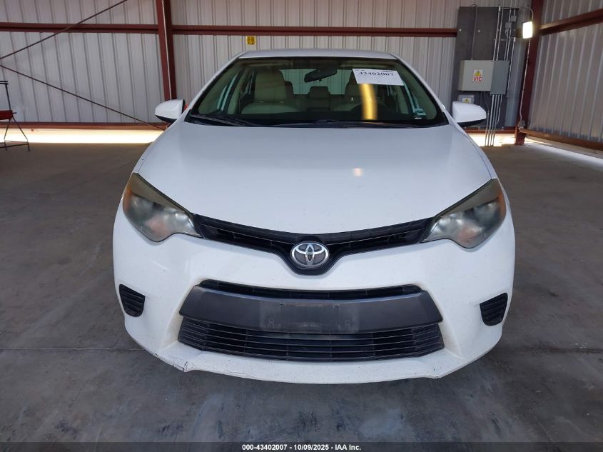 2016 Toyota Corolla Le VIN: 5YFBURHE6GP405443 Lot: 43402007