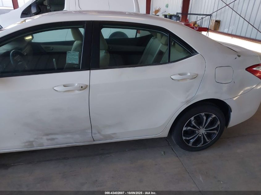 2016 Toyota Corolla Le VIN: 5YFBURHE6GP405443 Lot: 43402007