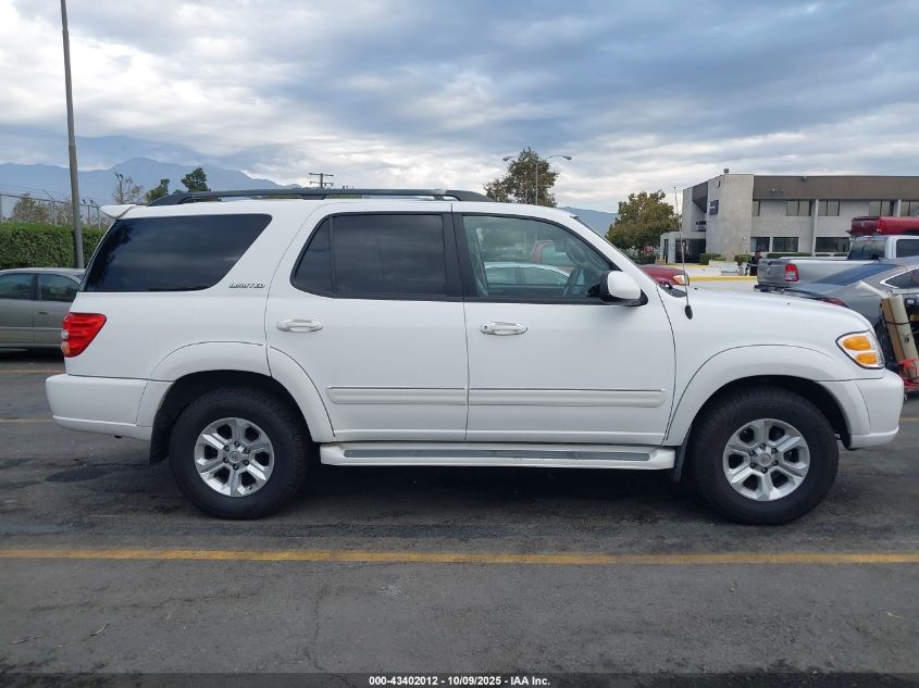 2003 Toyota Sequoia Limited V8 VIN: 5TDZT38AX3S183423 Lot: 43402012