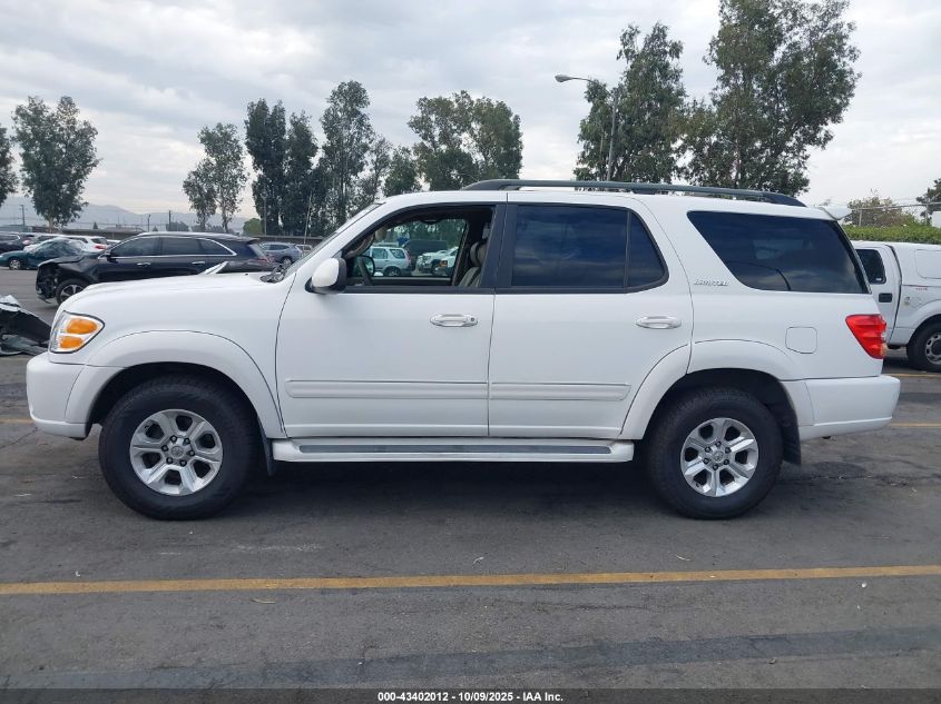 2003 Toyota Sequoia Limited V8 VIN: 5TDZT38AX3S183423 Lot: 43402012
