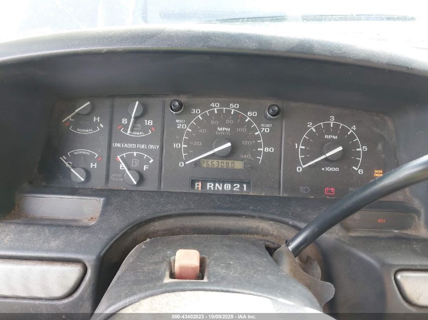 1995 Ford F250 VIN: 1FTHX26G9SKB08641 Lot: 43402023