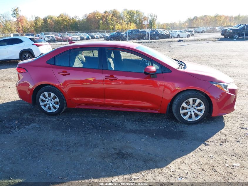 2020 Toyota Corolla Le VIN: JTDEPRAE2LJ017042 Lot: 43402125