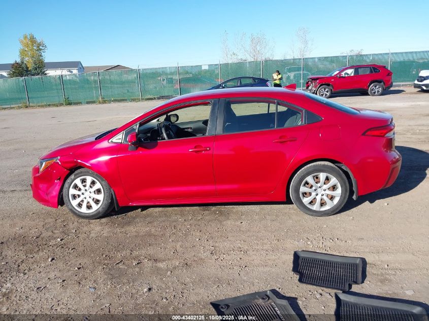 2020 Toyota Corolla Le VIN: JTDEPRAE2LJ017042 Lot: 43402125