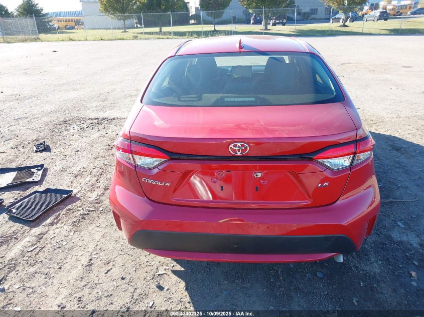 2020 Toyota Corolla Le VIN: JTDEPRAE2LJ017042 Lot: 43402125