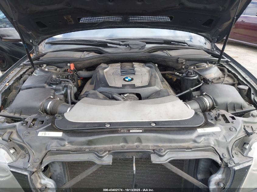 2008 BMW 750I VIN: WBAHL83568DT13460 Lot: 43402174