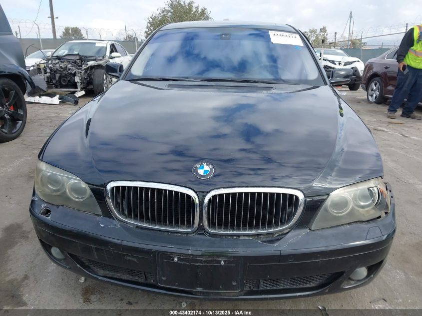 2008 BMW 750I VIN: WBAHL83568DT13460 Lot: 43402174