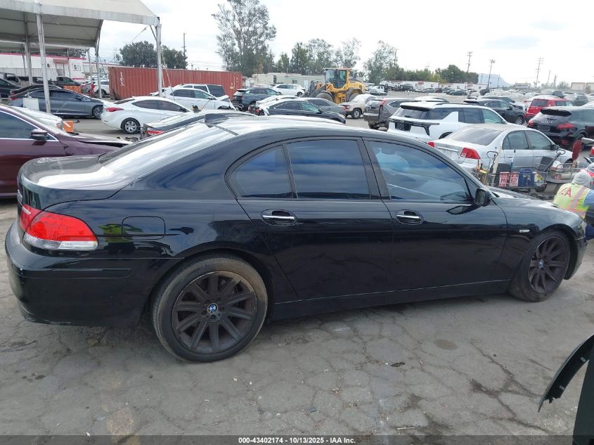 2008 BMW 750I VIN: WBAHL83568DT13460 Lot: 43402174