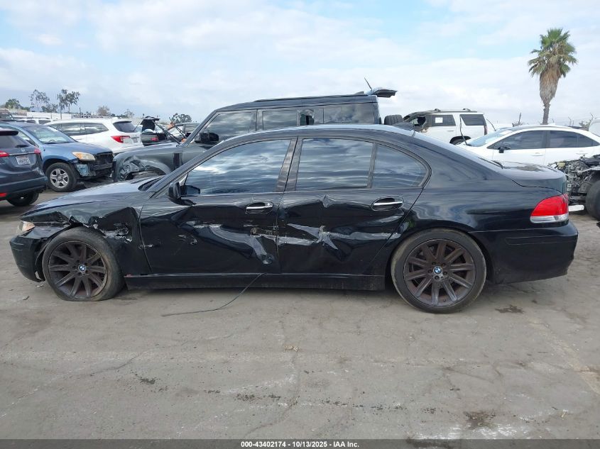 2008 BMW 750I VIN: WBAHL83568DT13460 Lot: 43402174