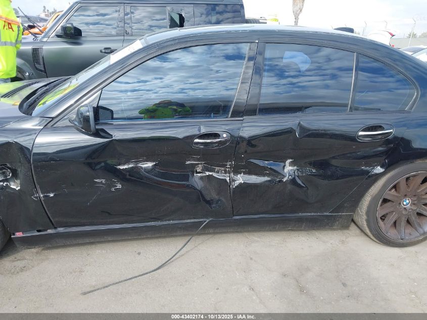 2008 BMW 750I VIN: WBAHL83568DT13460 Lot: 43402174