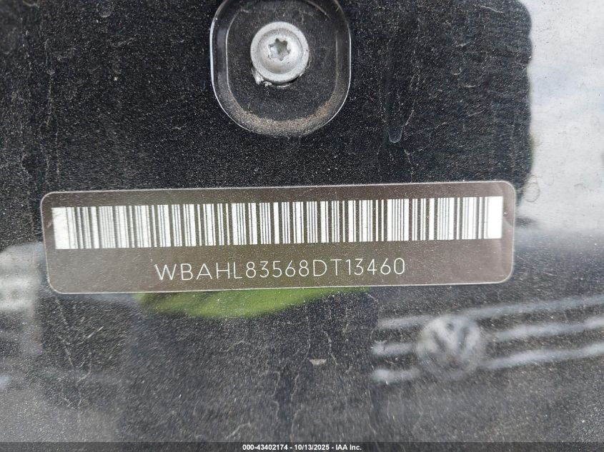 2008 BMW 750I VIN: WBAHL83568DT13460 Lot: 43402174