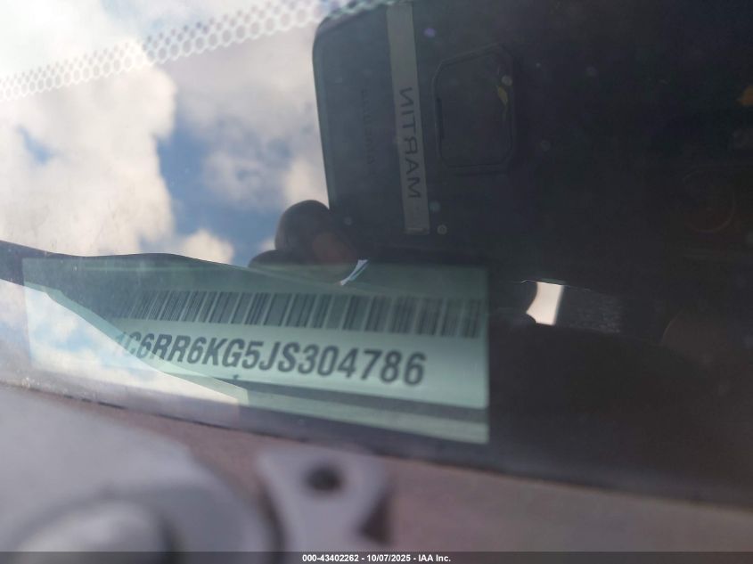 2018 Ram 1500 Express 4X2 5'7 Box VIN: 1C6RR6KG5JS304786 Lot: 43402262