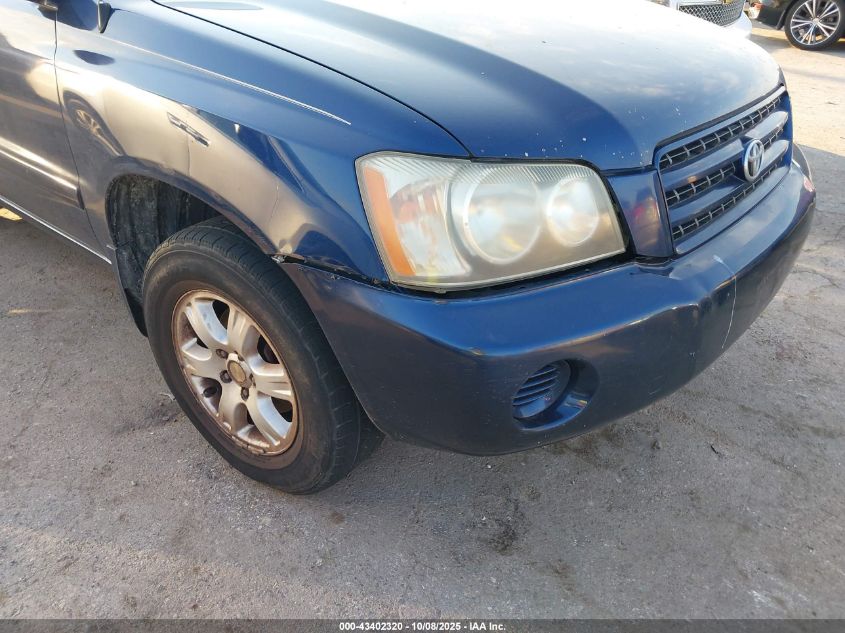 2002 Toyota Highlander V6 VIN: JTEGF21A520048446 Lot: 43402320