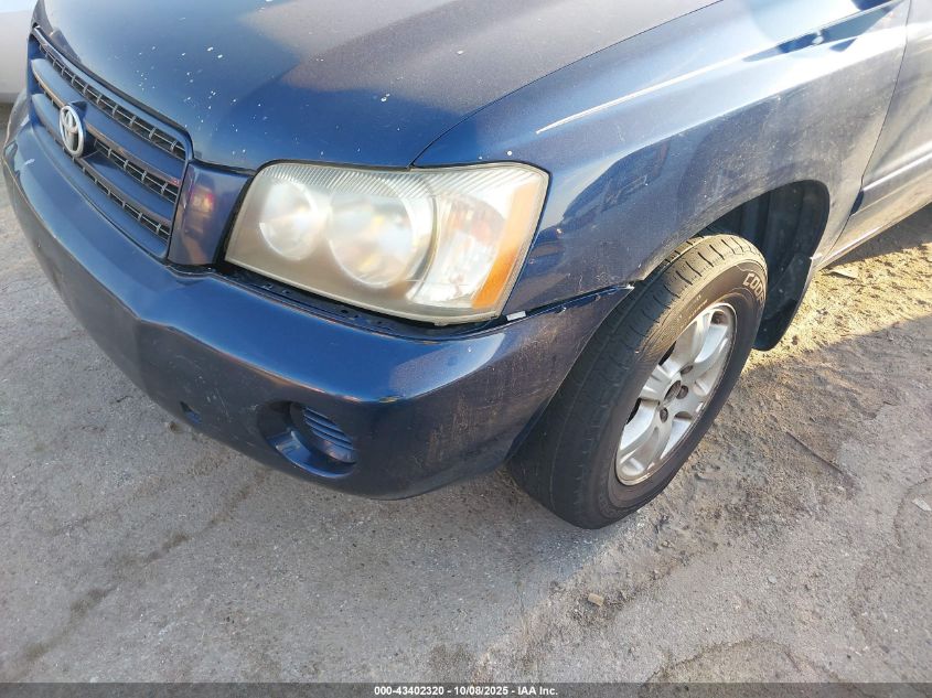 2002 Toyota Highlander V6 VIN: JTEGF21A520048446 Lot: 43402320