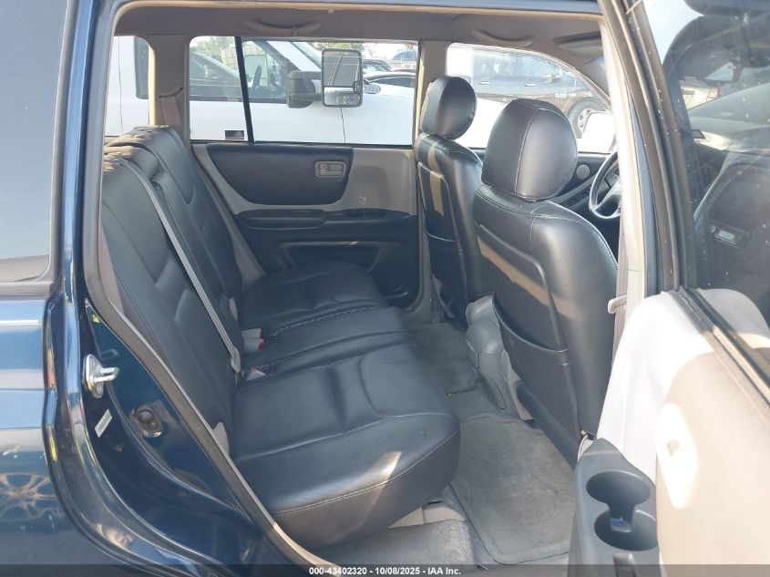 2002 Toyota Highlander V6 VIN: JTEGF21A520048446 Lot: 43402320