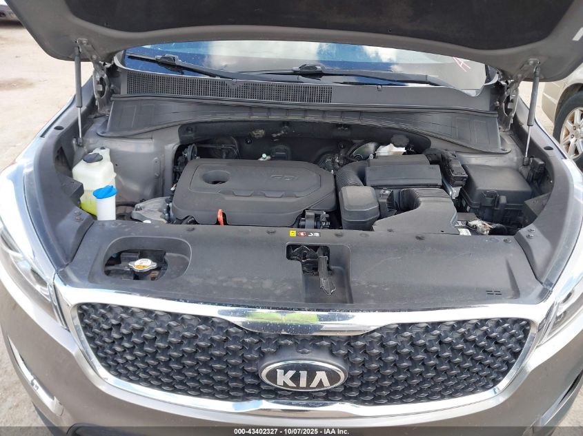 2016 Kia Sorento 2.4L Lx VIN: 5XYPG4A39GG059899 Lot: 43402327