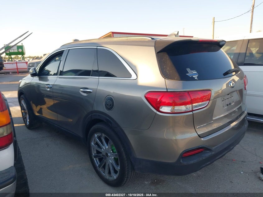 Vin: 5xypg4a39gg059899, lot: 43897092, kia sorento 2.4l lx 20163