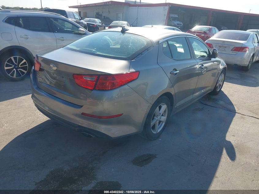 Vin: 5xxgm4a79eg262627, lot: 43897107, kia optima lx 20144